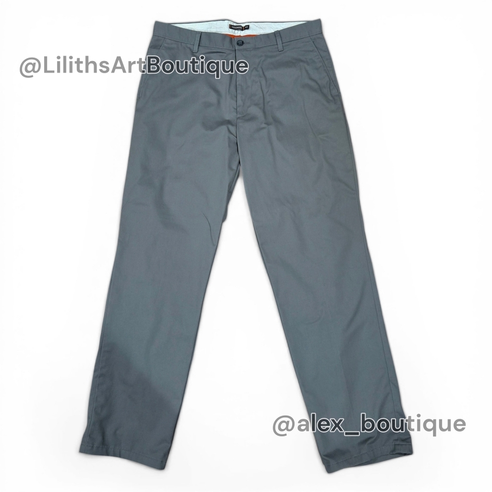 Dockers D3 Classic Fit Chino 36x34 Gray Straight Leg Mens Pants (D030)